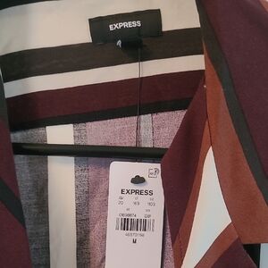 Striped Men's Shirt in Red and White